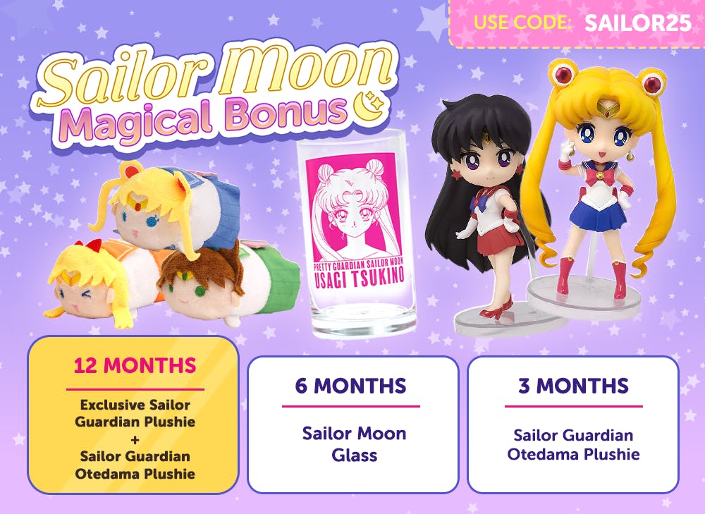 Sign up to YumeTwins with code SAILOR25 for FREE Japan-exclusive Sailor Moon goodies by 8/15!