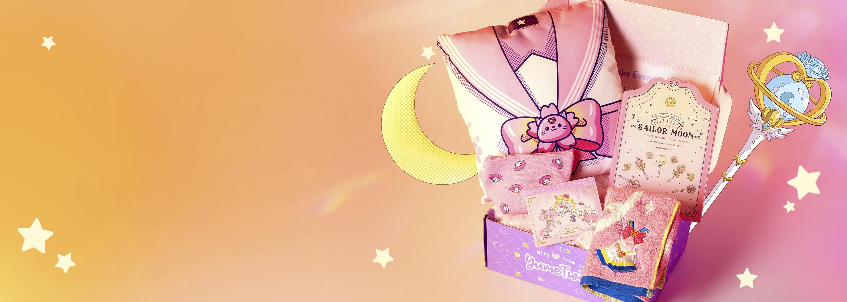 Sign up by November 15th for your Magical Moonlit Adventure box straight from Japan, featuring exclusive Sailor Moon + Sanrio goodies!


