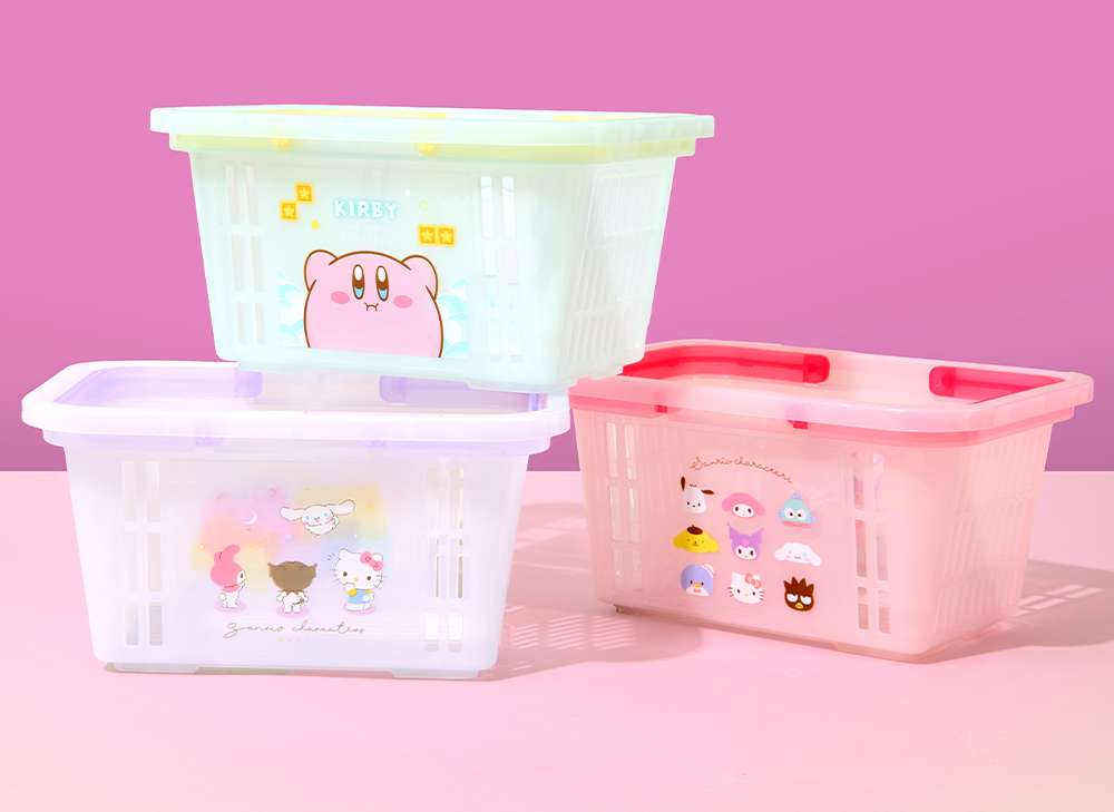 Clear Mini Kawaii Character Basket 