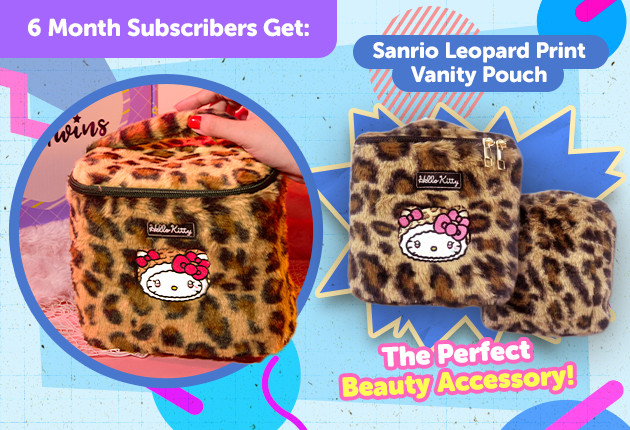 Subscribe to our 6-month plan for Japan-exclusive retro Sanrio goodies for a FREE Sanrio Vanity Pouch  