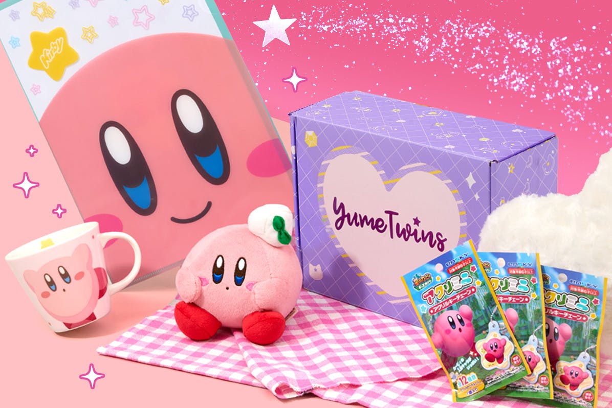 Sign up by February 15th for your Pink Hero Dream Cafe box straight from Japan, featuring exclusive Kirby goodies!