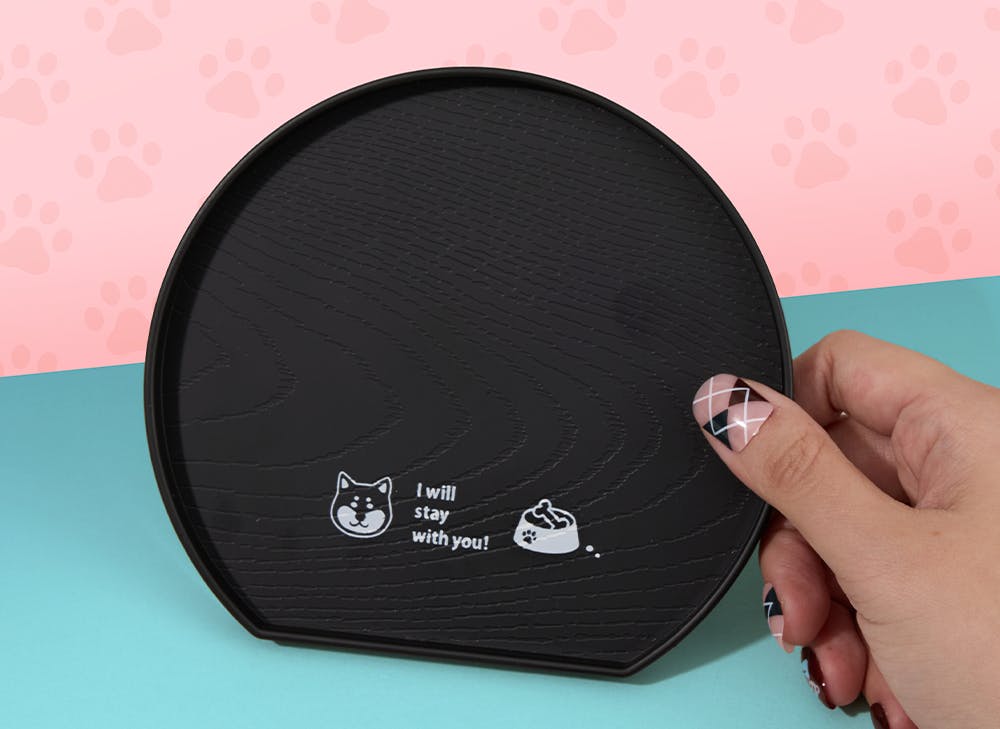   Half Moon Shiba Inu Plate  from the YumeTwins March Mochi Shiba Kawaii Days box