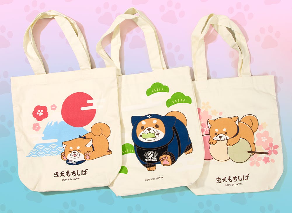 MochiShiba Tote Bag from the YumeTwins March Mochi Shiba Kawaii Days box
