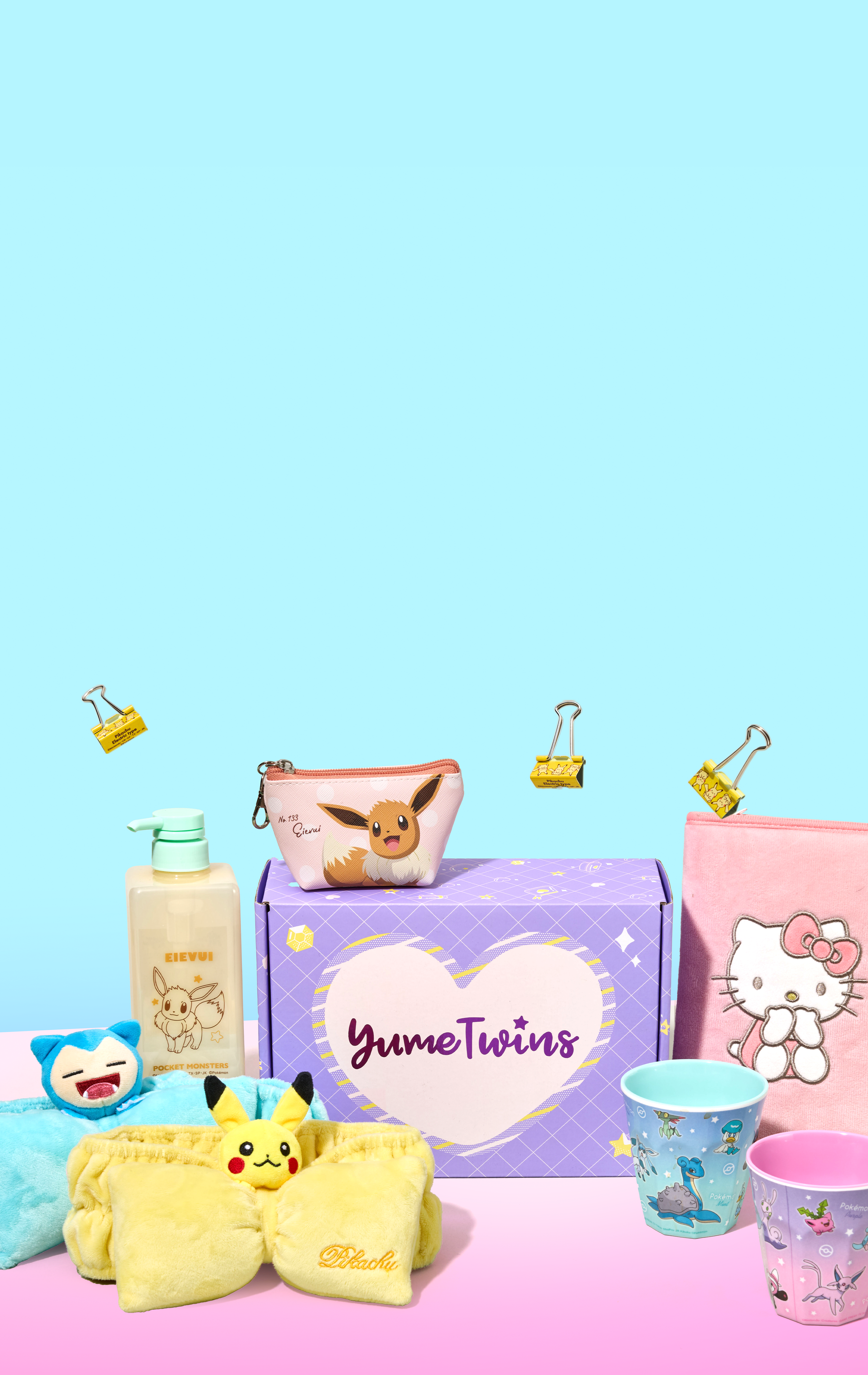 Sign up by April 15th for your PokéPals Cozy Essentials box straight from Japan, featuring exclusive Pokémon goodies!