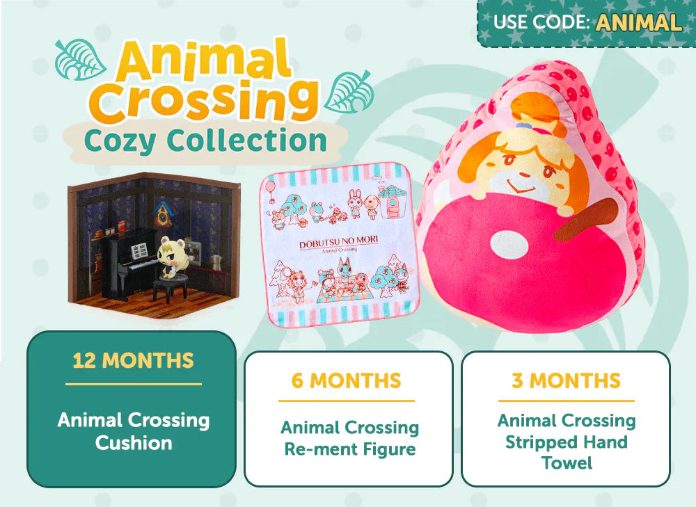 Sign up to YumeTwins with code ANIMAL for FREE Japan-exclusive Animal Crossing goodies by 6/15!