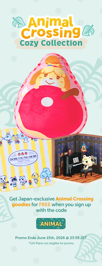 Sign up to YumeTwins with code ANIMAL for FREE Japan-exclusive Animal Crossing goodies!