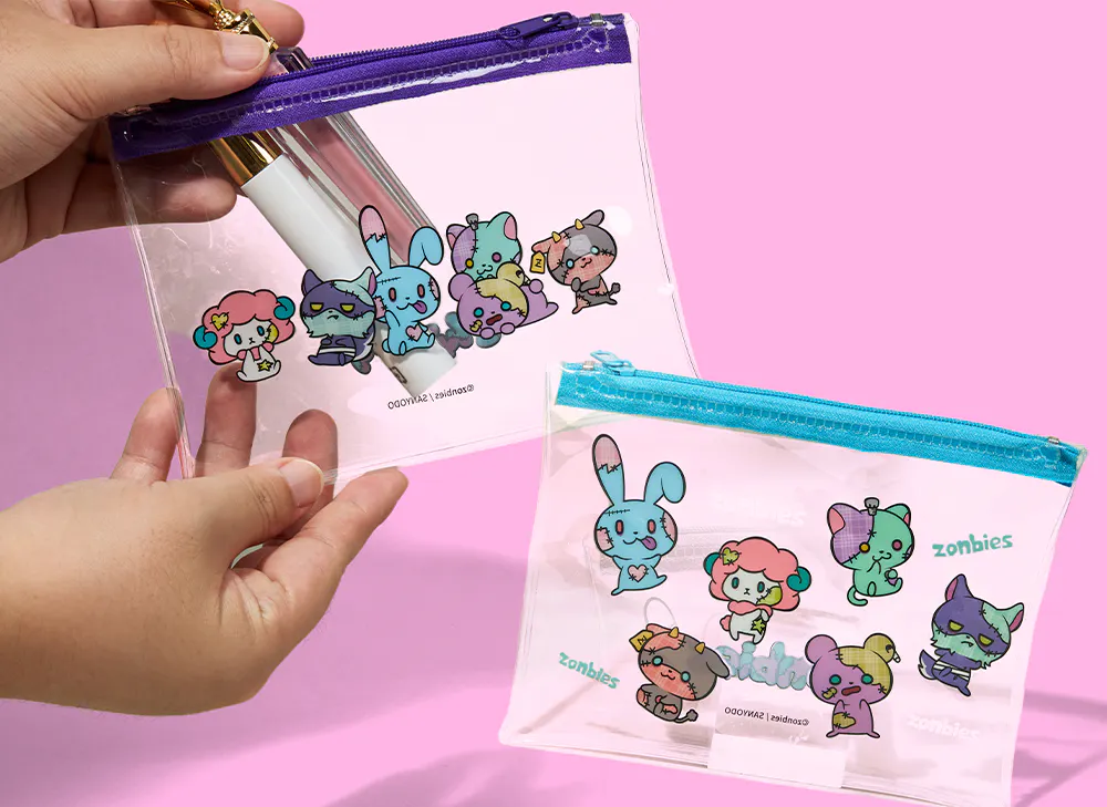 Zombie Animal Clear Pouch from the YumeTwins October Kawaii Monster Mash box