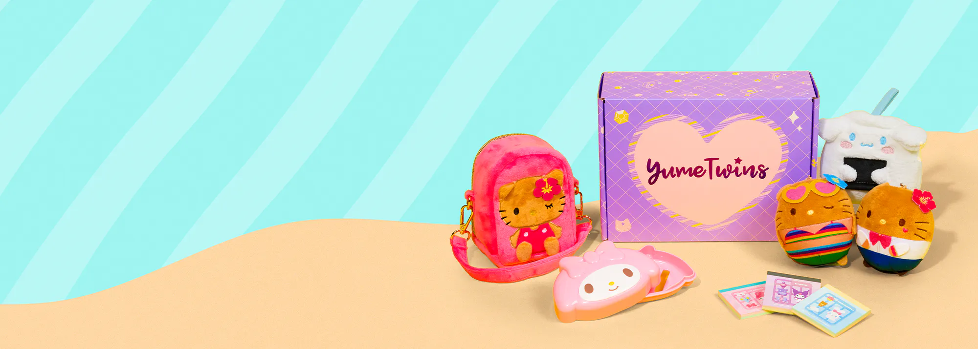 Sign up by August 15th for your Kawaii Beach Retreat box straight from Japan, featuring exclusive Sanrio goodies!