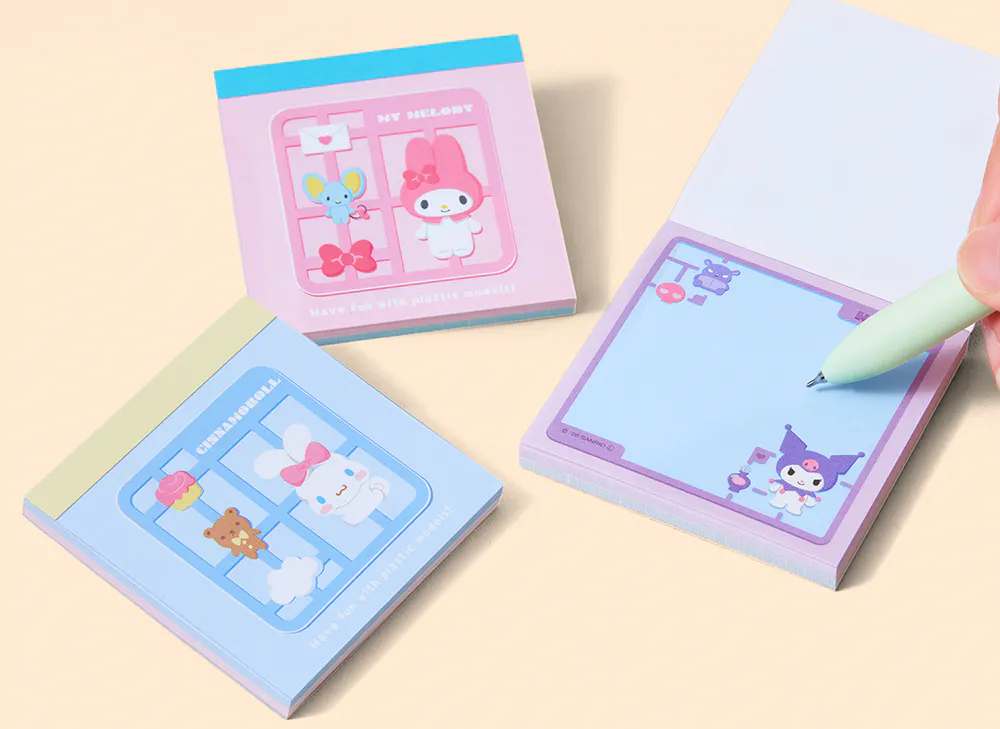 Sanrio Square Memo Pad from the YumeTwins August Kawaii Beach Retreat Essentials box
