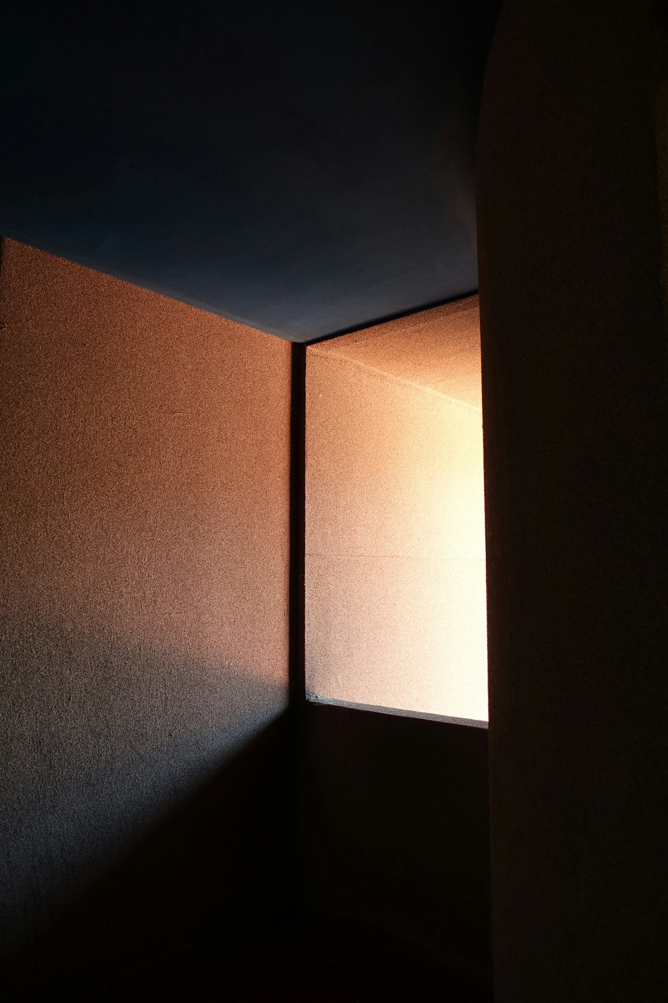 Photo showing sunlight shining through a window.