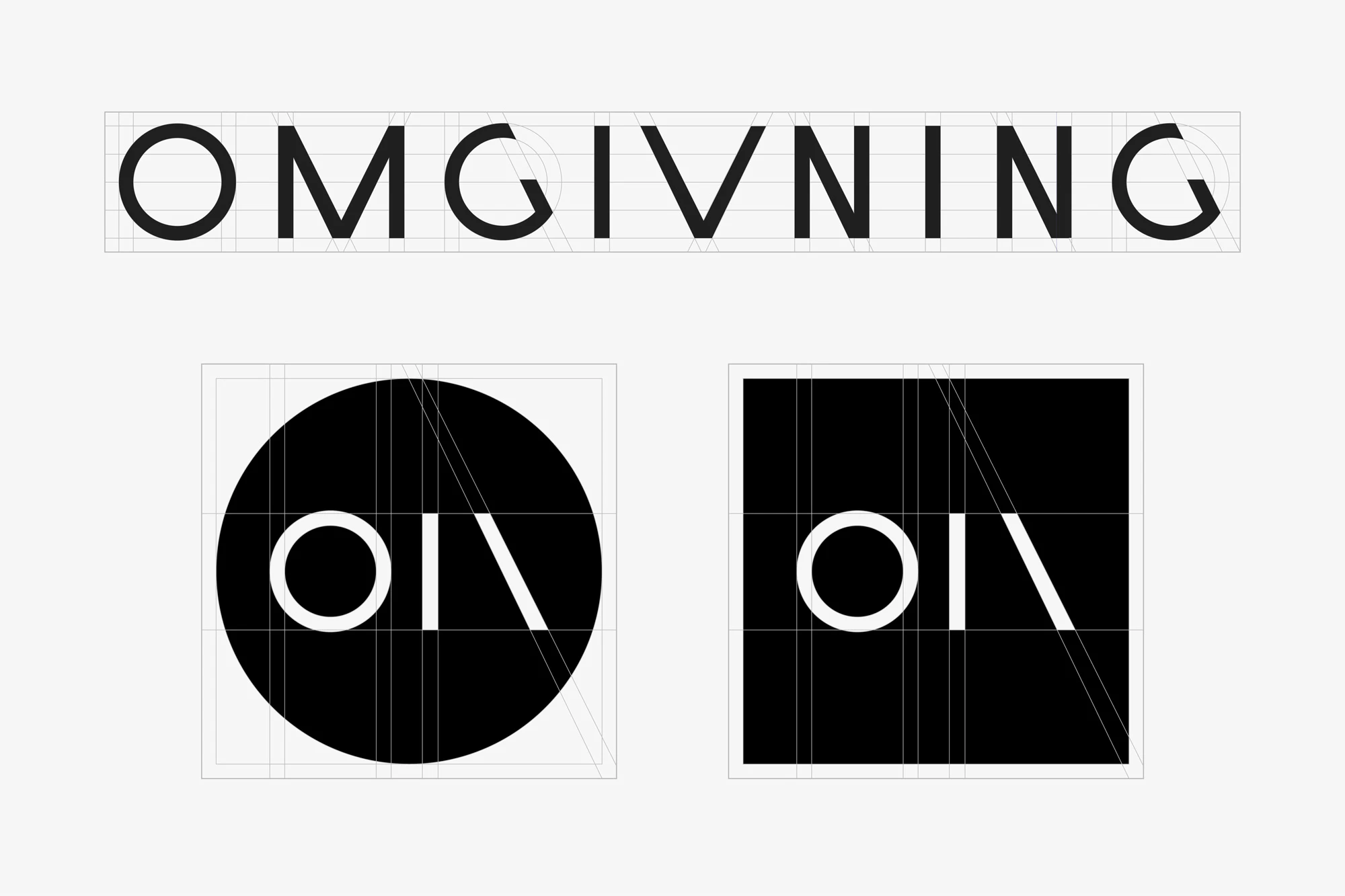 Image showing the Omgivning logo in black on a gray ground.