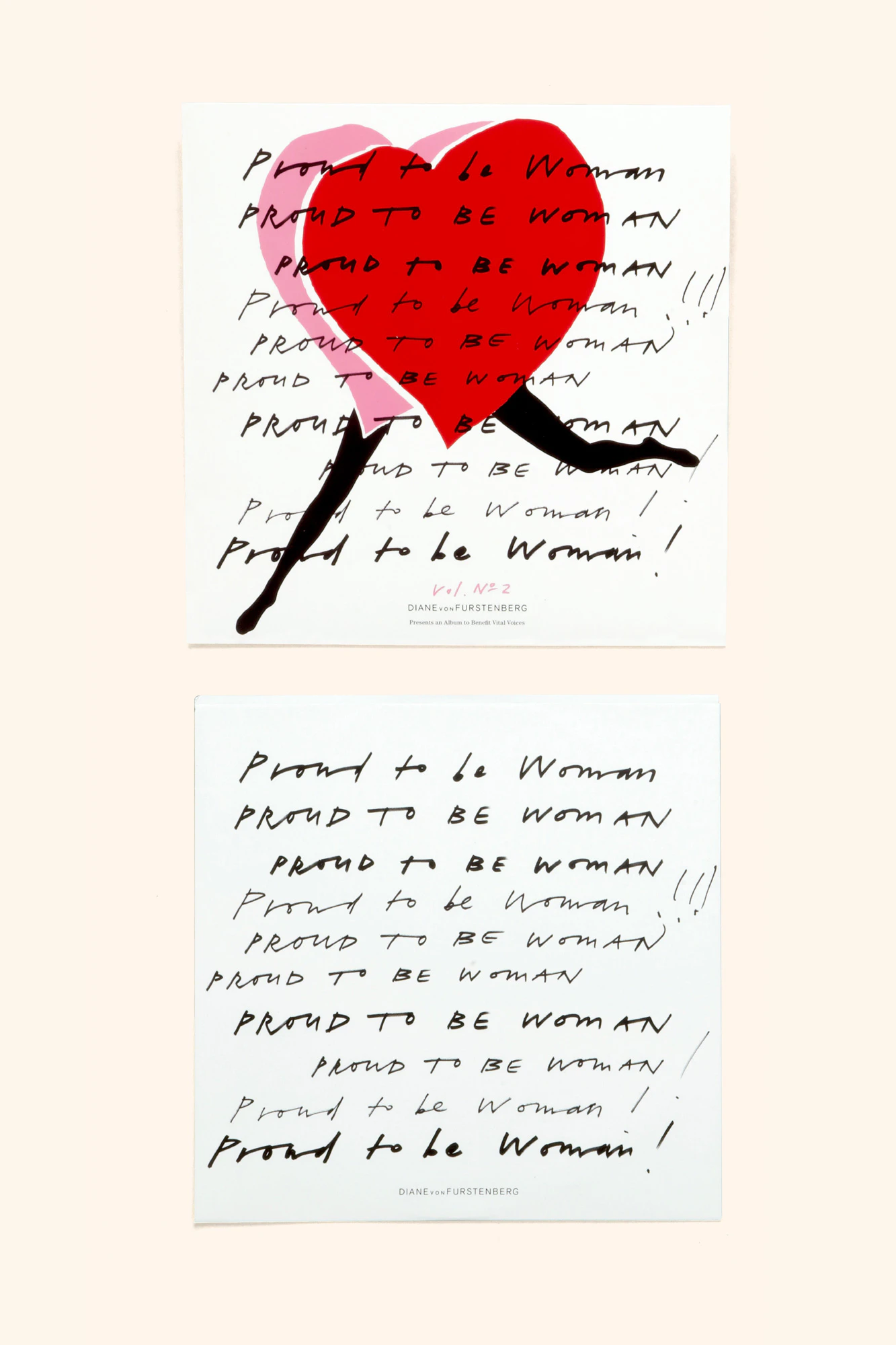 Image showing a DVF record cover front and back