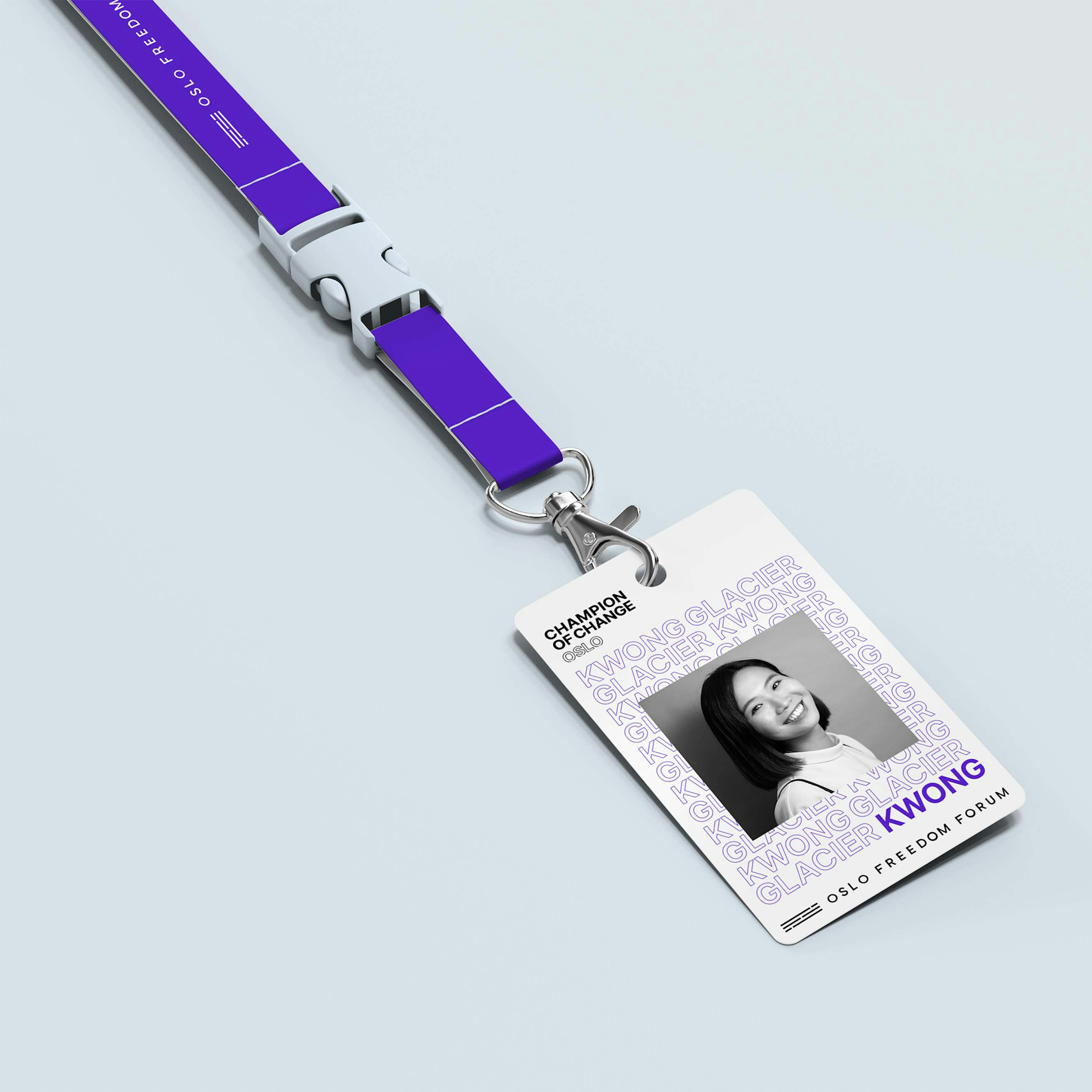 Name tag for Glacier Kwong.