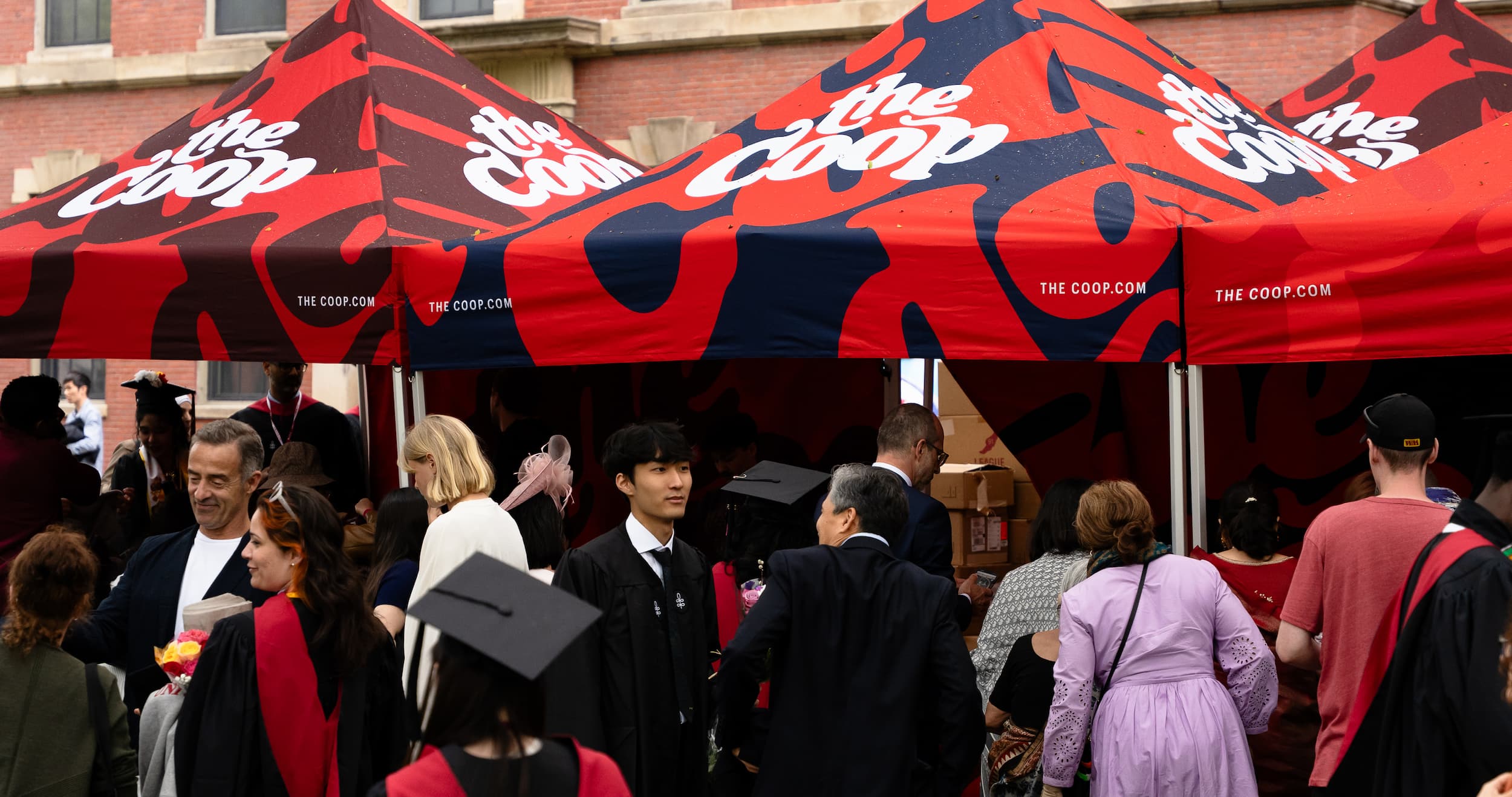 Harvard COOP brand identity signage and retail