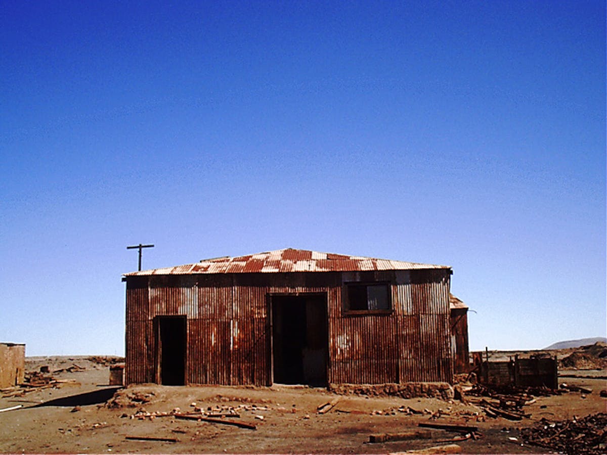Maison abandonnée dans le village fantôme d'Humberstone au Chili