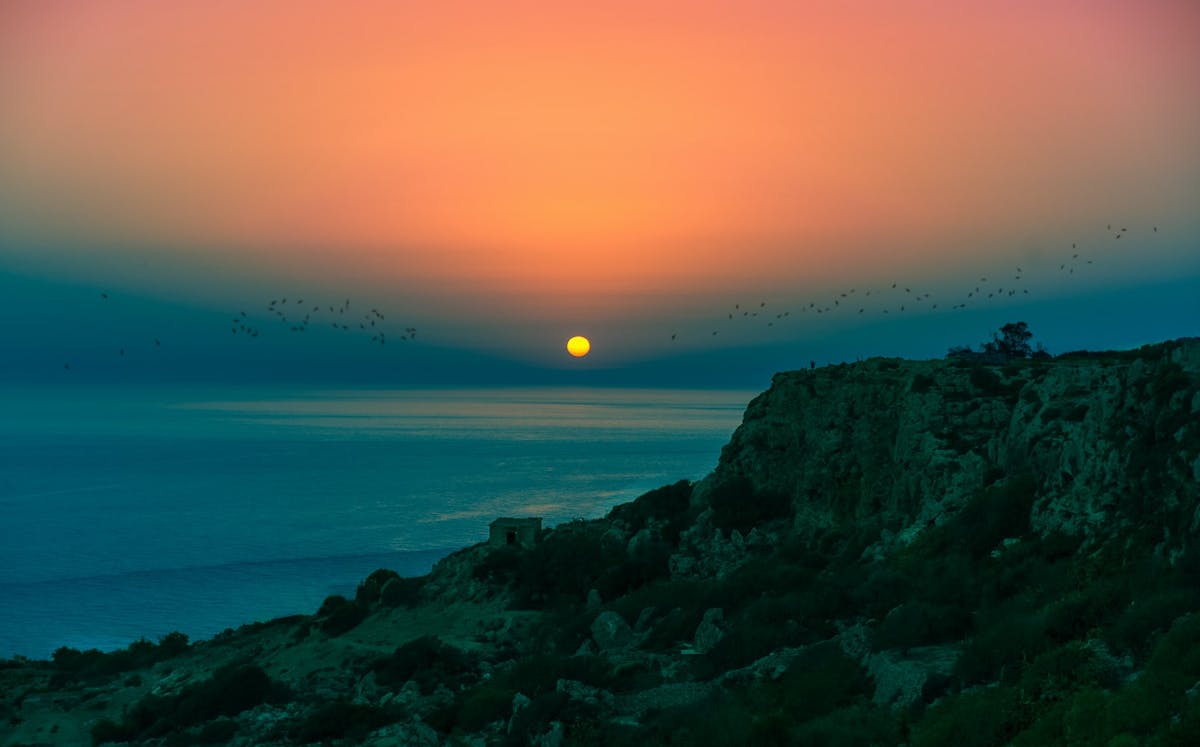 Dingli cliffs and sunset