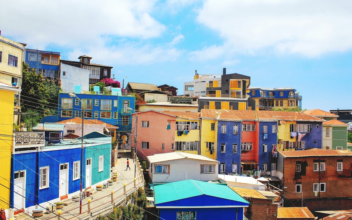 Maison colorées de Valparaiso