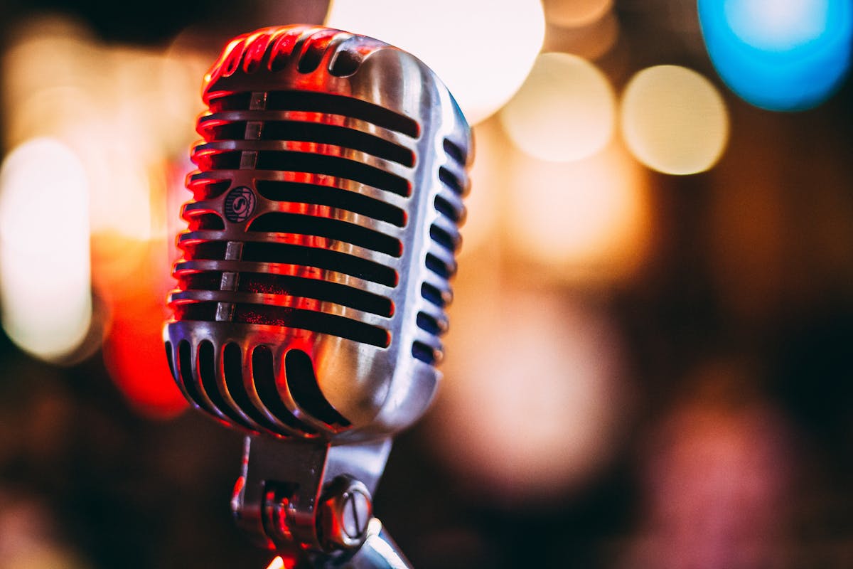 A vintage microphone - Photo by israel palacio on Unsplash