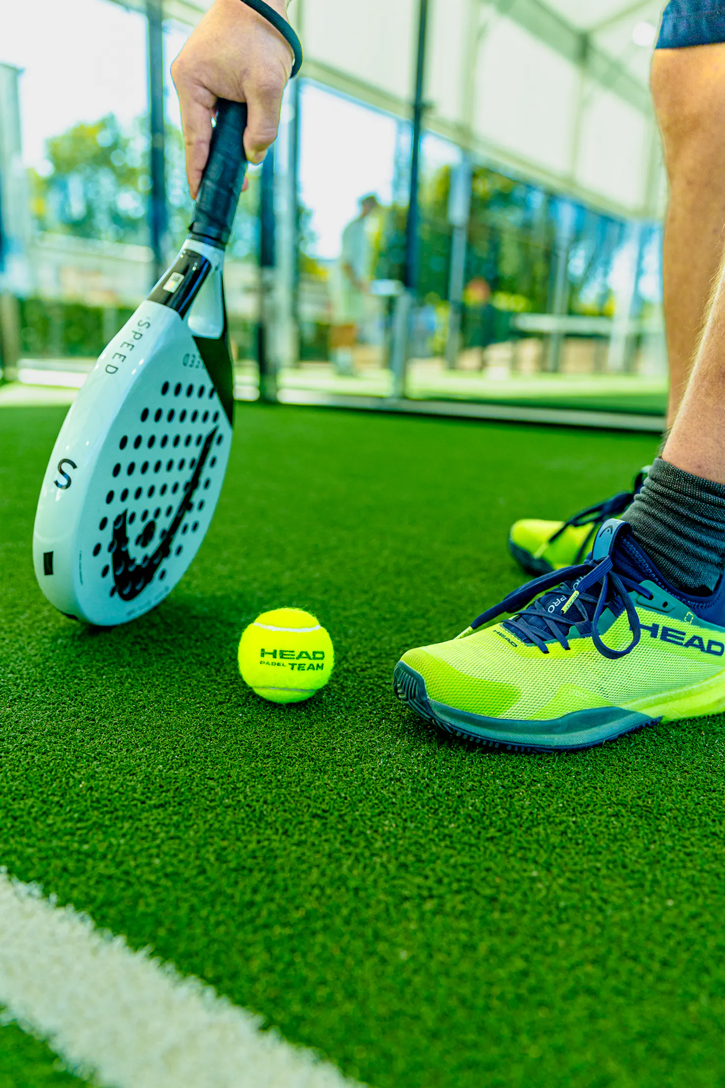 Terrain Yes Yes Padel raquette balle joueur