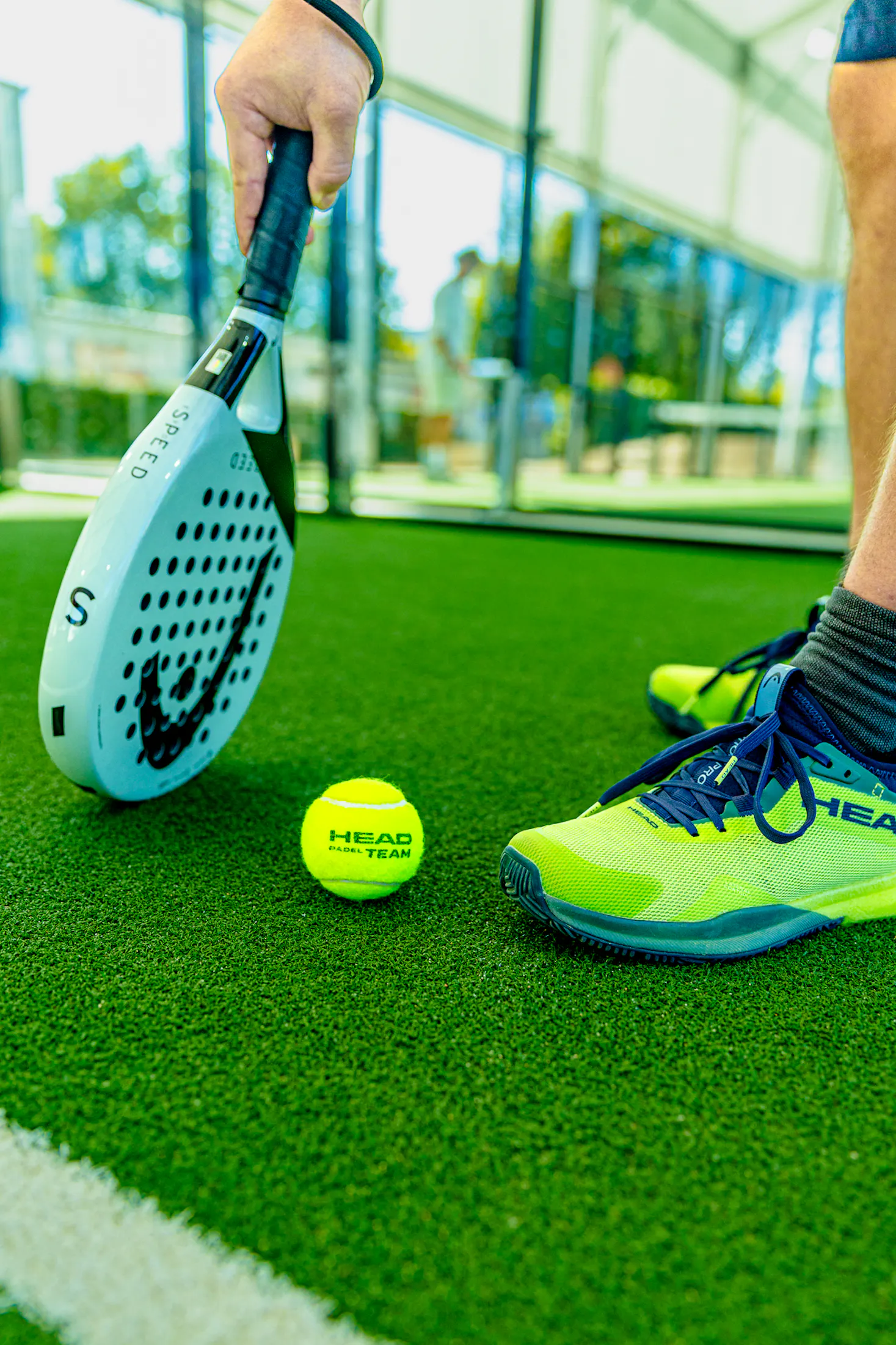 Terrain Yes Yes Padel raquette balle joueur