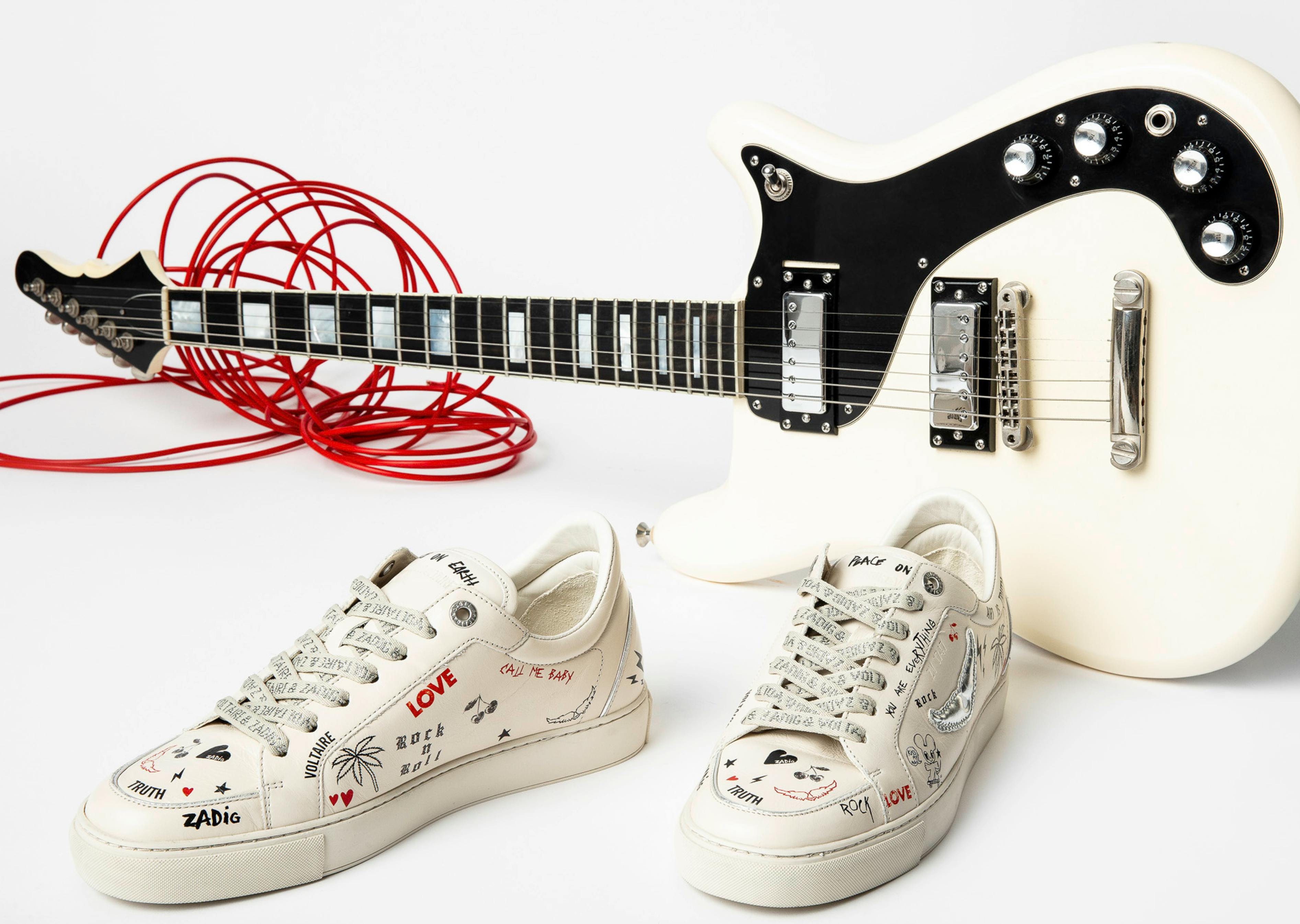 Women's luxury and trendy sneakers in leather, trainers