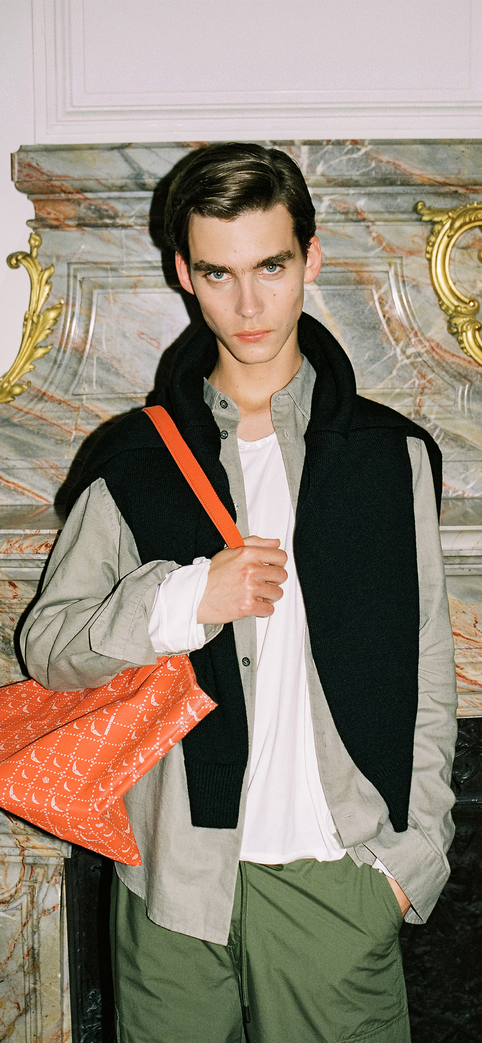Moonrock Bag Grey Grained Leather | Zadig&Voltaire