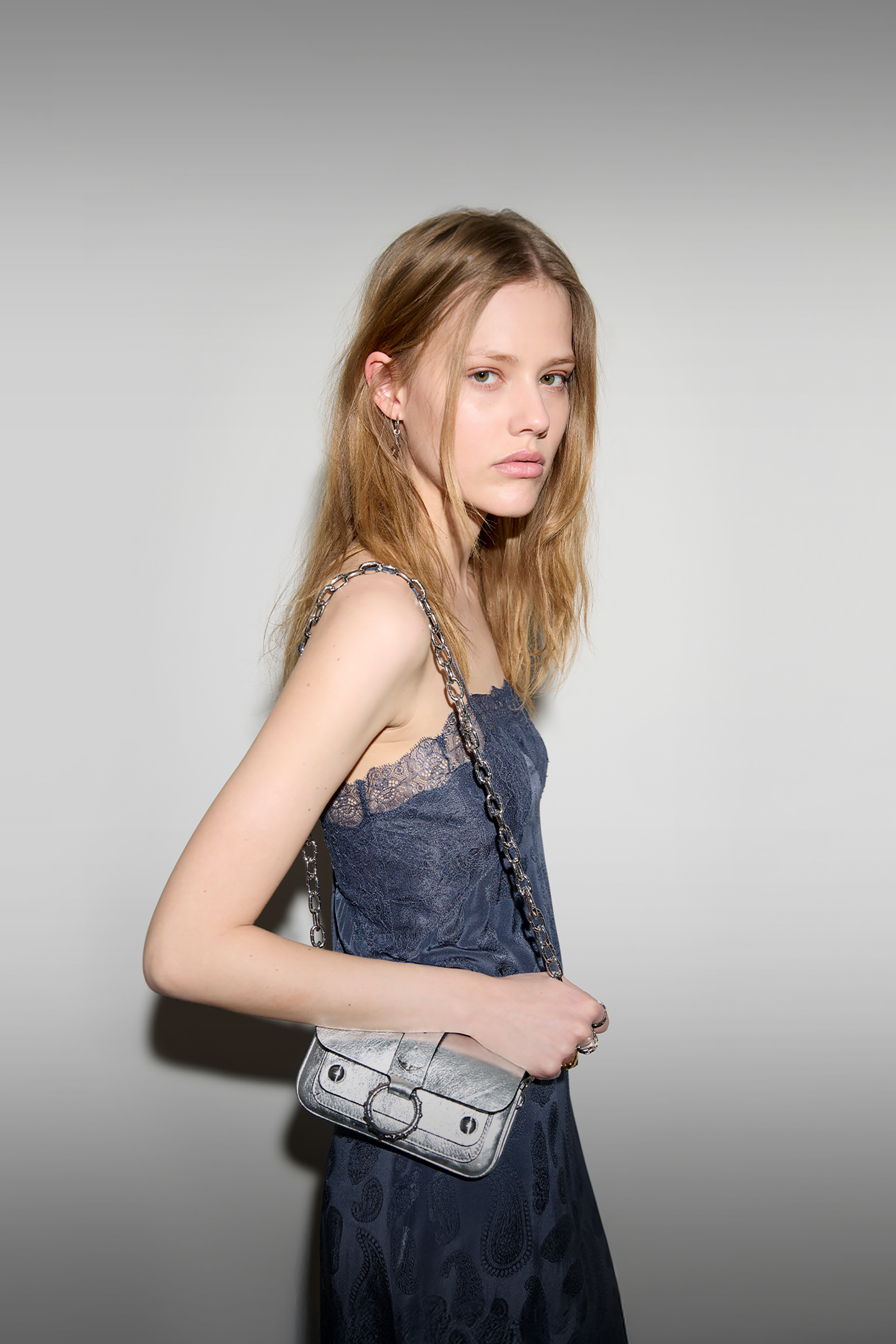 Jack Nano Waxy Suede Bag in Wood for Women | Zadig&Voltaire