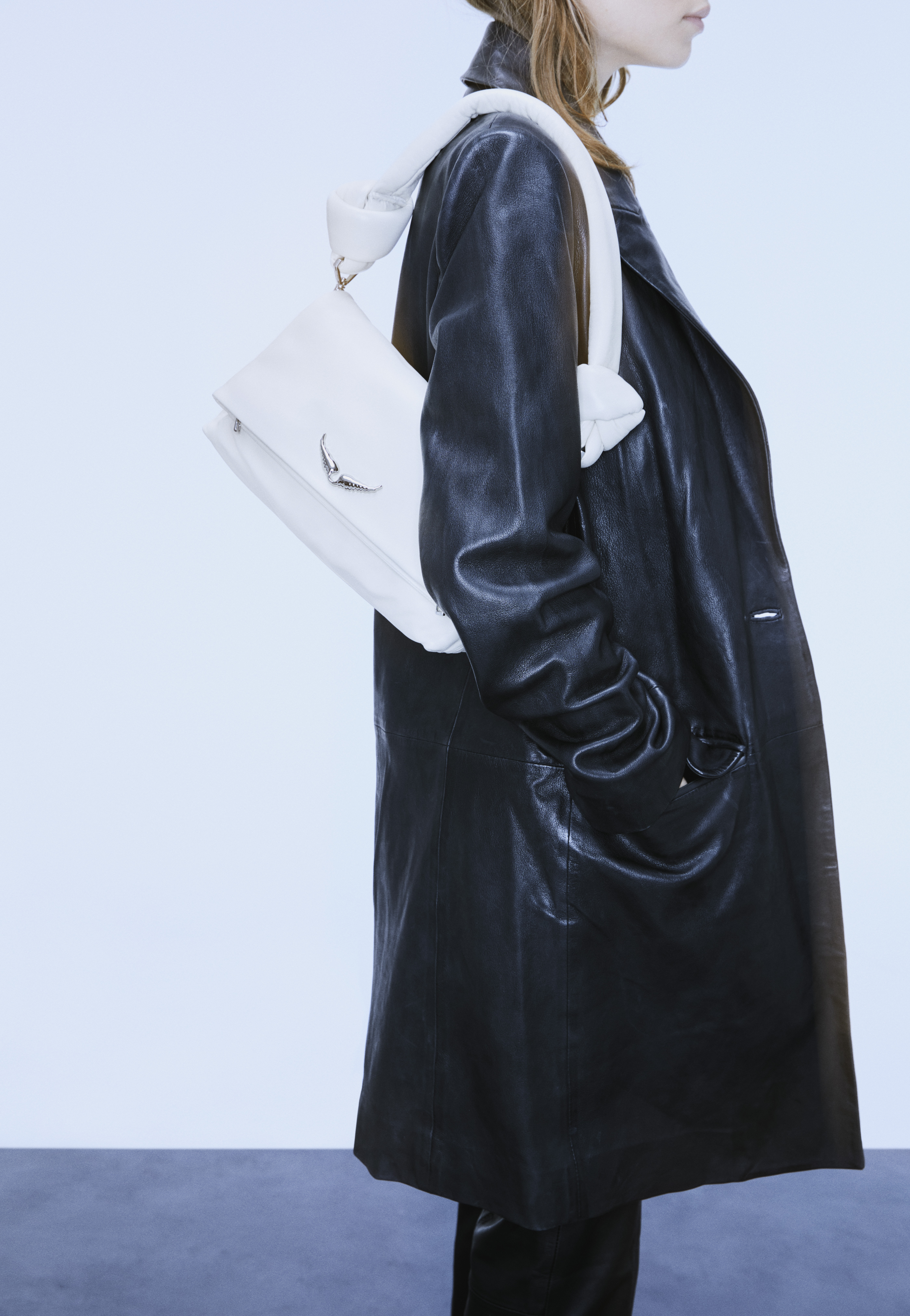 ZADIG & VOLTAIREザディグ エ ヴォルテ大人気「ROCK XL」 Rocky Quilted White Leather Bag | Zadig&Voltaire