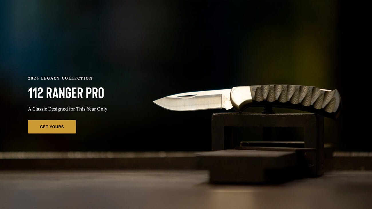 Buck Knives 112 Ranger Pro promo callout