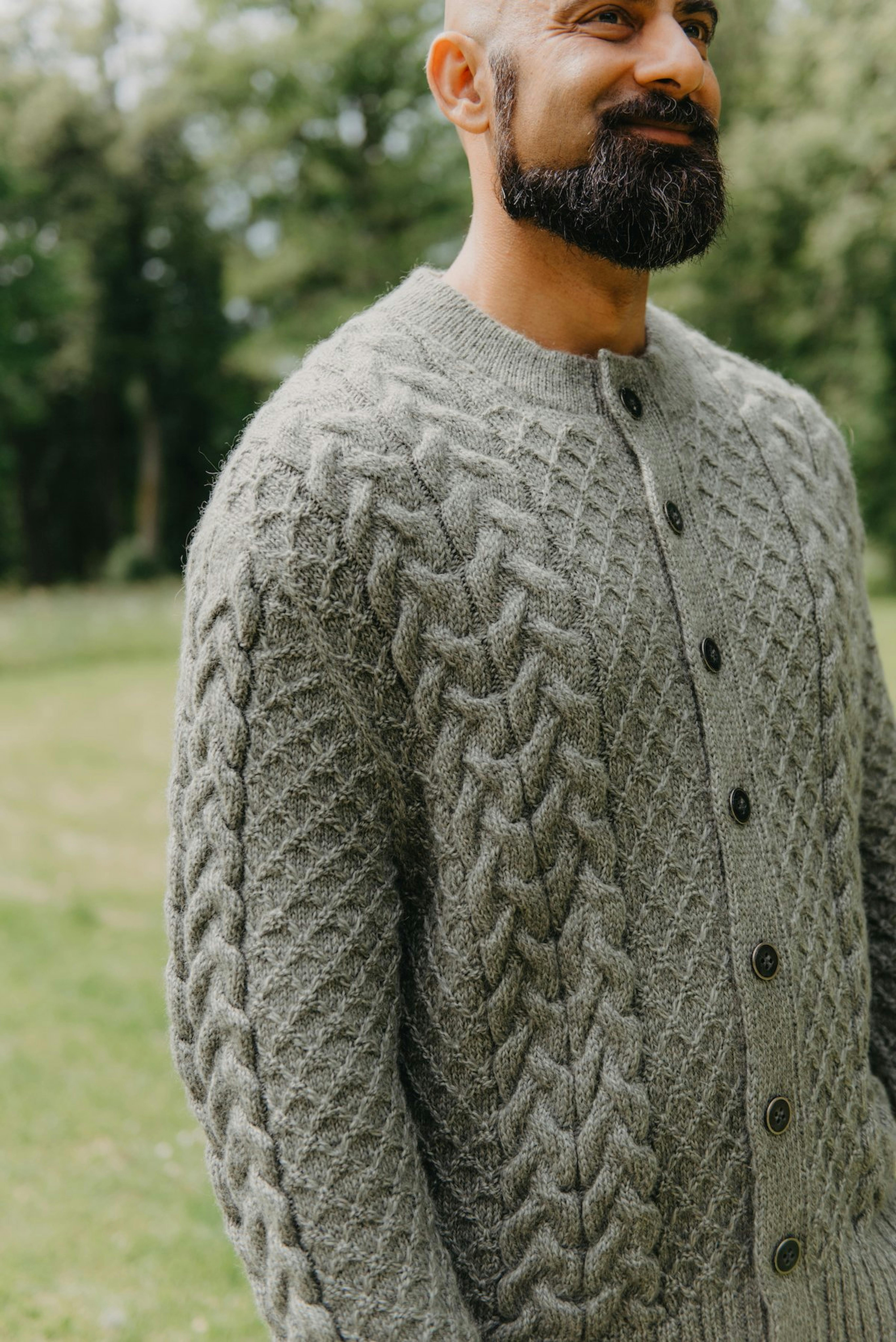 Did you know you could create cable-knit texture without doing cables?