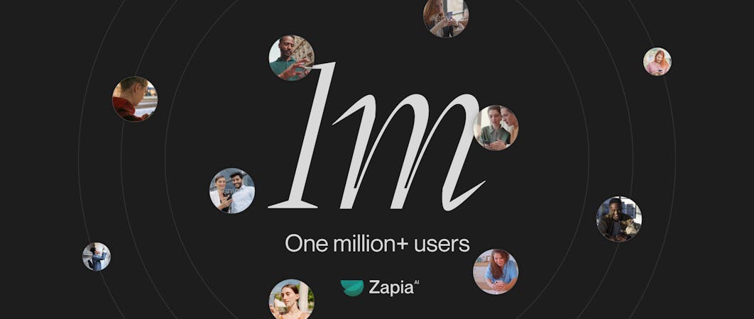 Preview A Million Thanks! Zapia Surpasses One Million Users! image
