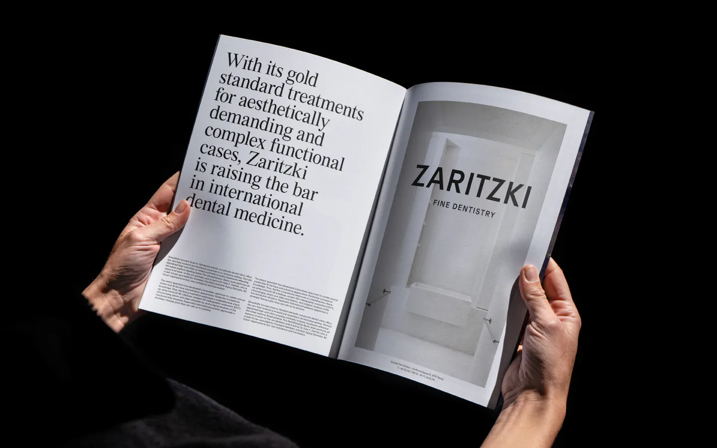 Reading magazine