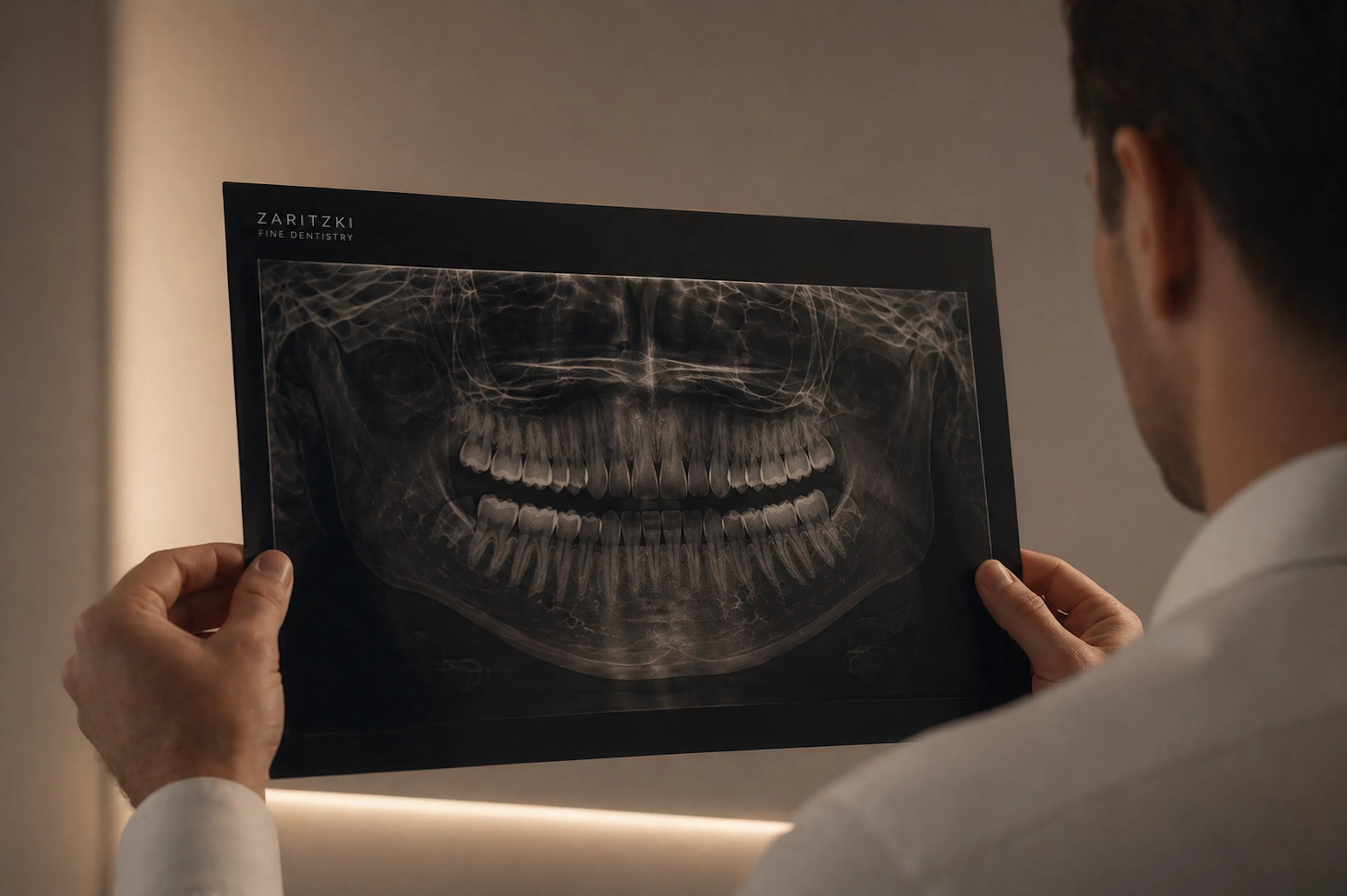 Panoramaröntgenaufnahme vor der Invisalign®-Behandlung