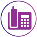 ícone de telefone para representar o identificador de chamadas da Vivo Fixo