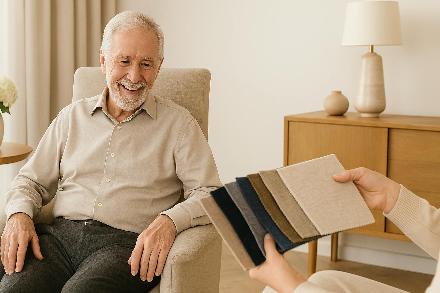 Fauteuil releveur simili cuir