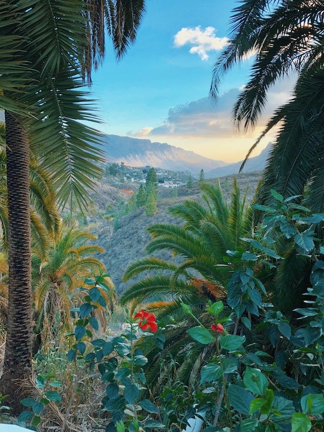 Sunset view in Gran Canaria, Spain