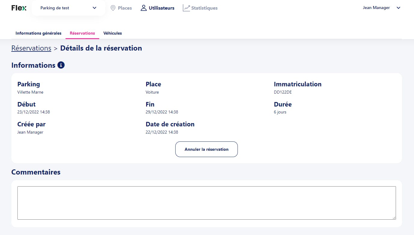 parking d'entreprise, parking collaboratif, solution de stationnement, interface de gestion