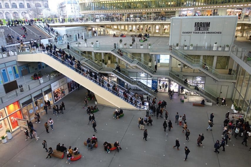 Westfield Forum des Halles , gestion parking , solution Zenpark , rentabiliser les places disponibles