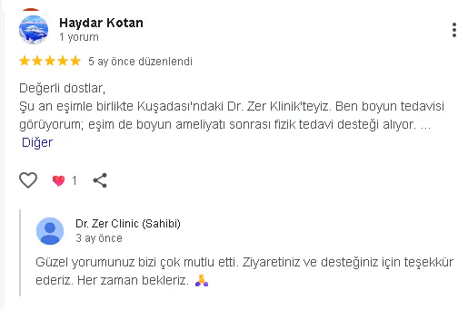 Müşteri yorumu