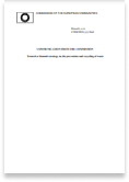 Communication from the Commission. 
Towards a thematic strategy on the 
prevention and recycling of waste