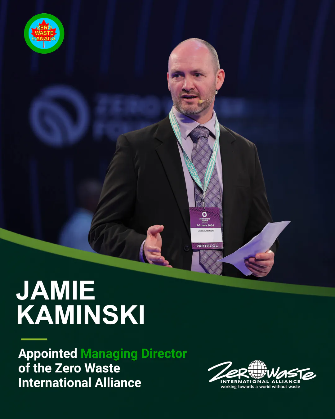Jamie Kaminski Appointed Managing Director of ZWIA
