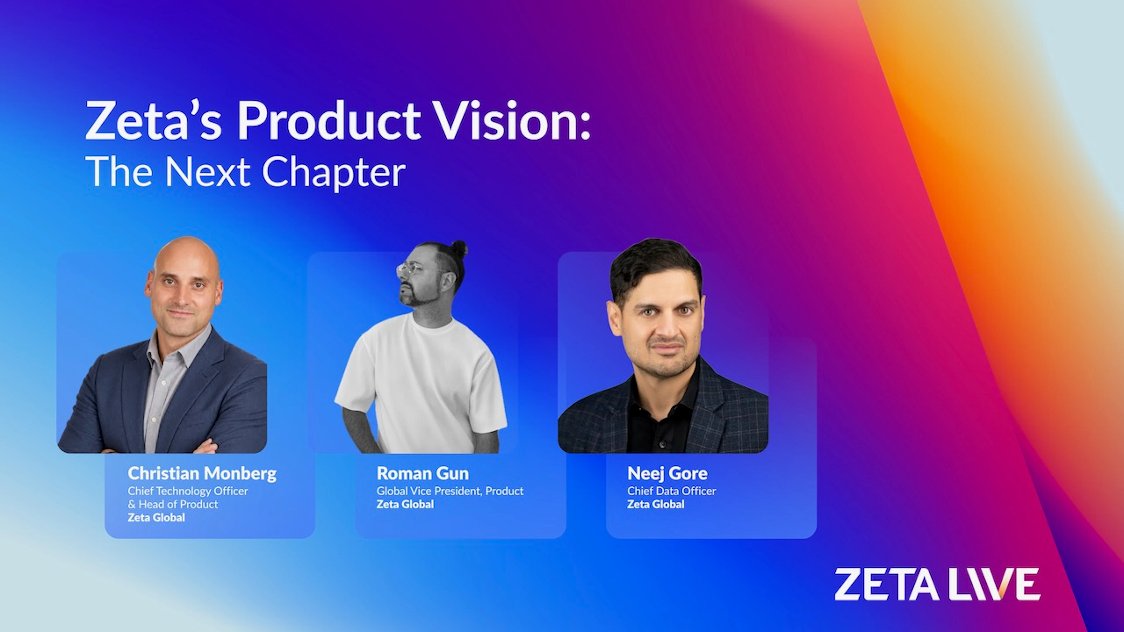Zeta Live 2026 - session image for zeta product roadmap