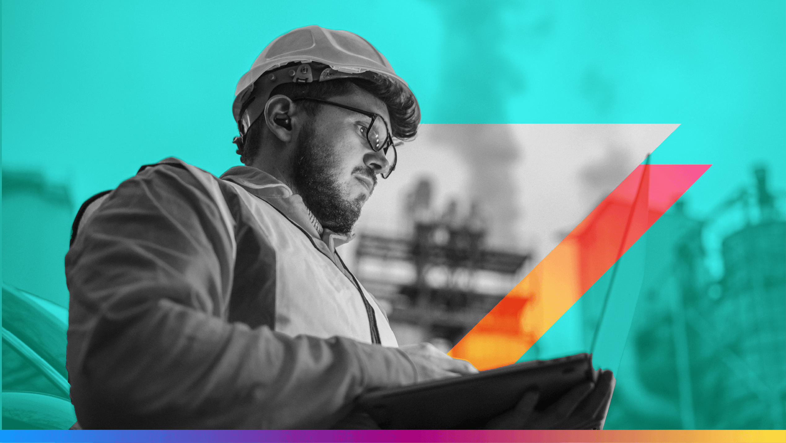 a person with a hardhat on a building site - featured image for vibe coding build vs. buy article