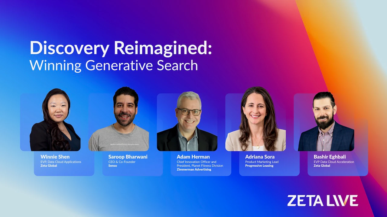 Zeta Live 2026 - winning generative search session image
