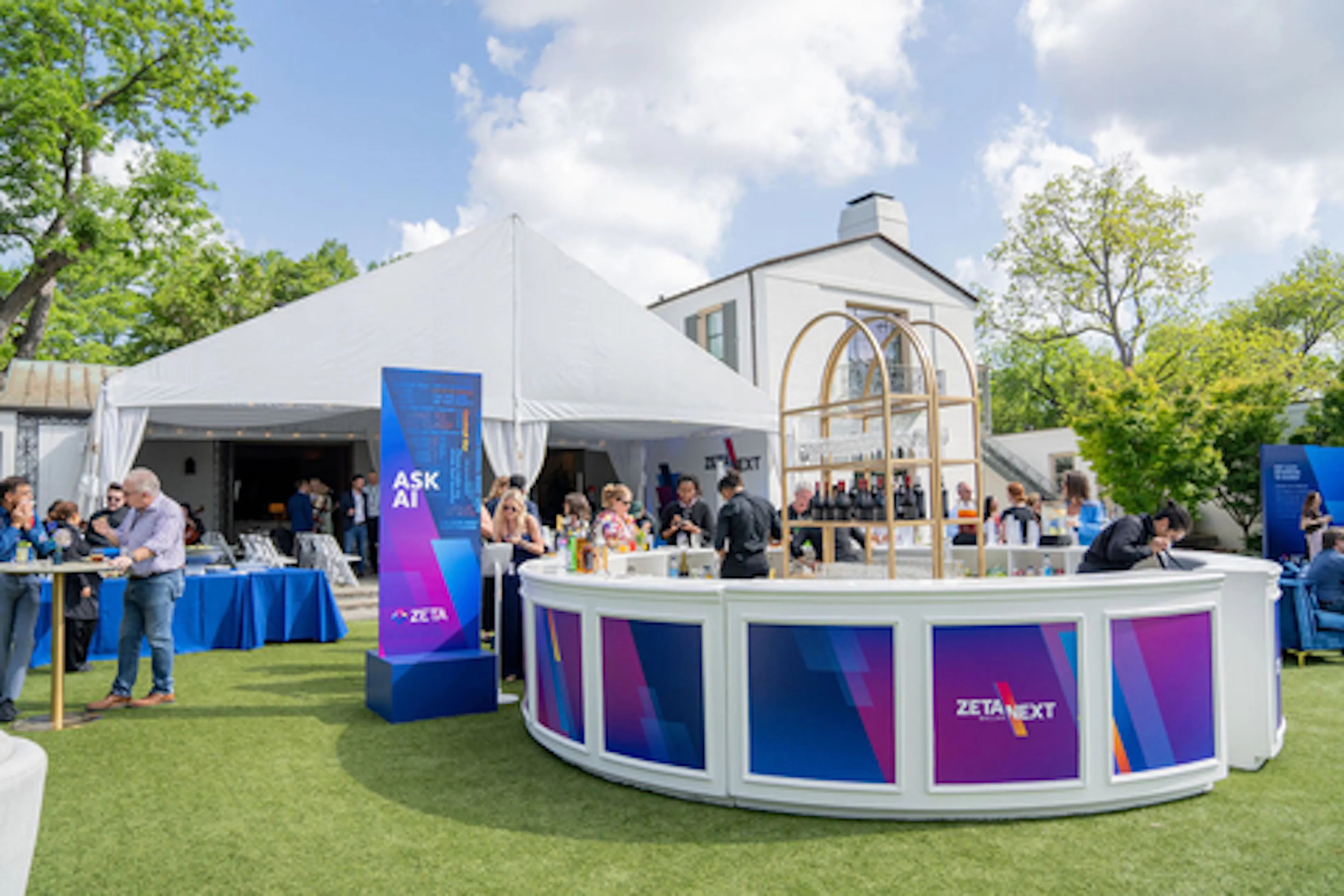 Introducing Zeta NEXT at the Dallas Arboretum: This invitation-only event unveiled new AI technologies to boost consumer and brand success. This first-of-its-kind series offers hands-on experiences with AI from top industry experts to explore the transformative impact of AI on marketing and marketers. (Photo: Zeta Global)