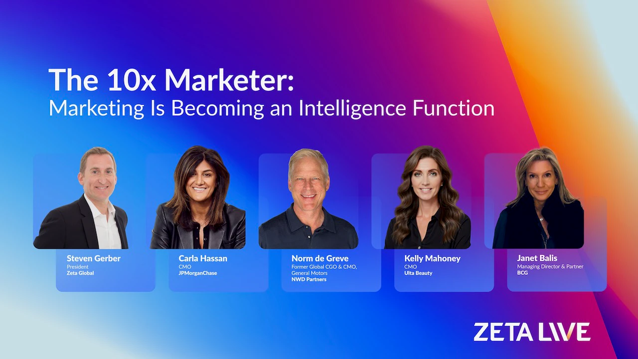 Zeta Live 2026 - image for 10X marketer session