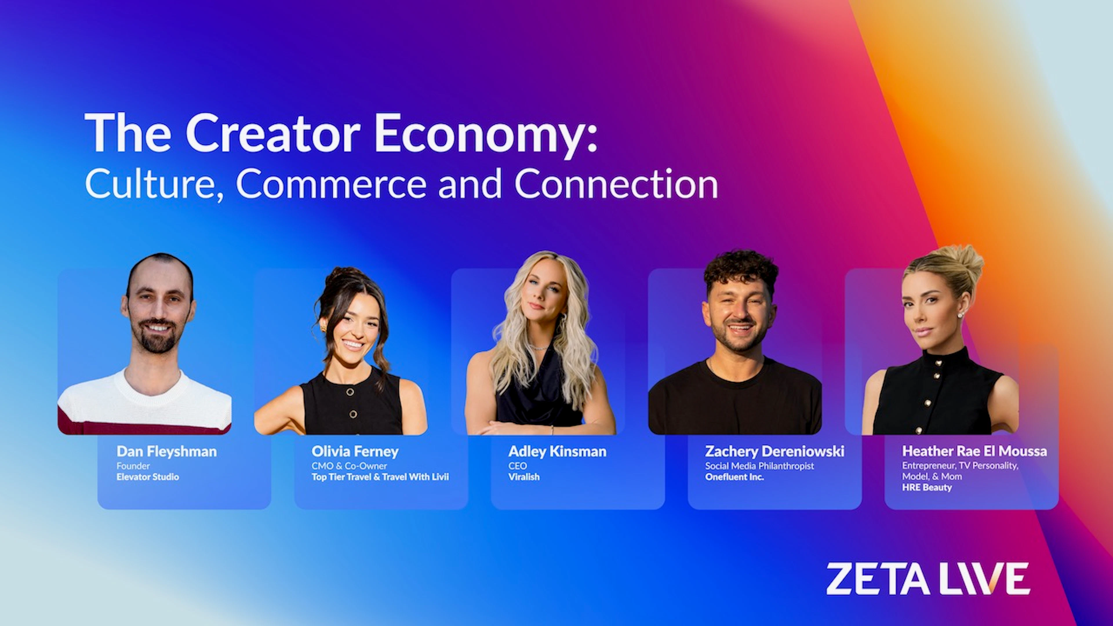 Zeta Live 2026 - creator economy session image