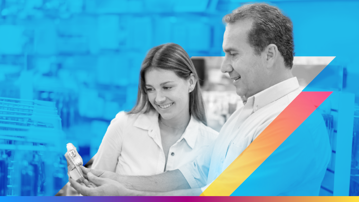 two people looking at items in a store - featured image for email marketing ROI article
