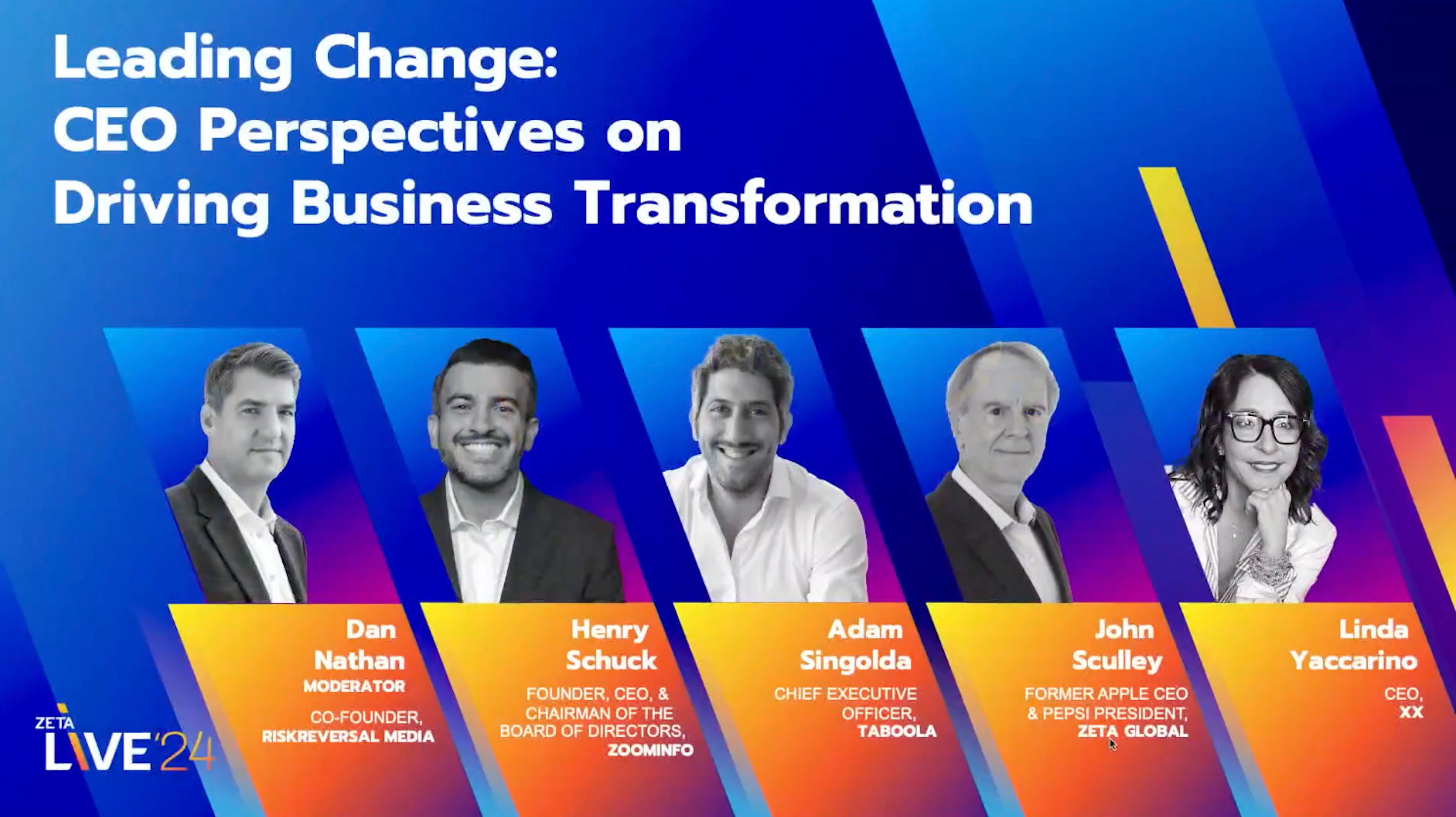Graphic: CEO perspectives on driving business transformation