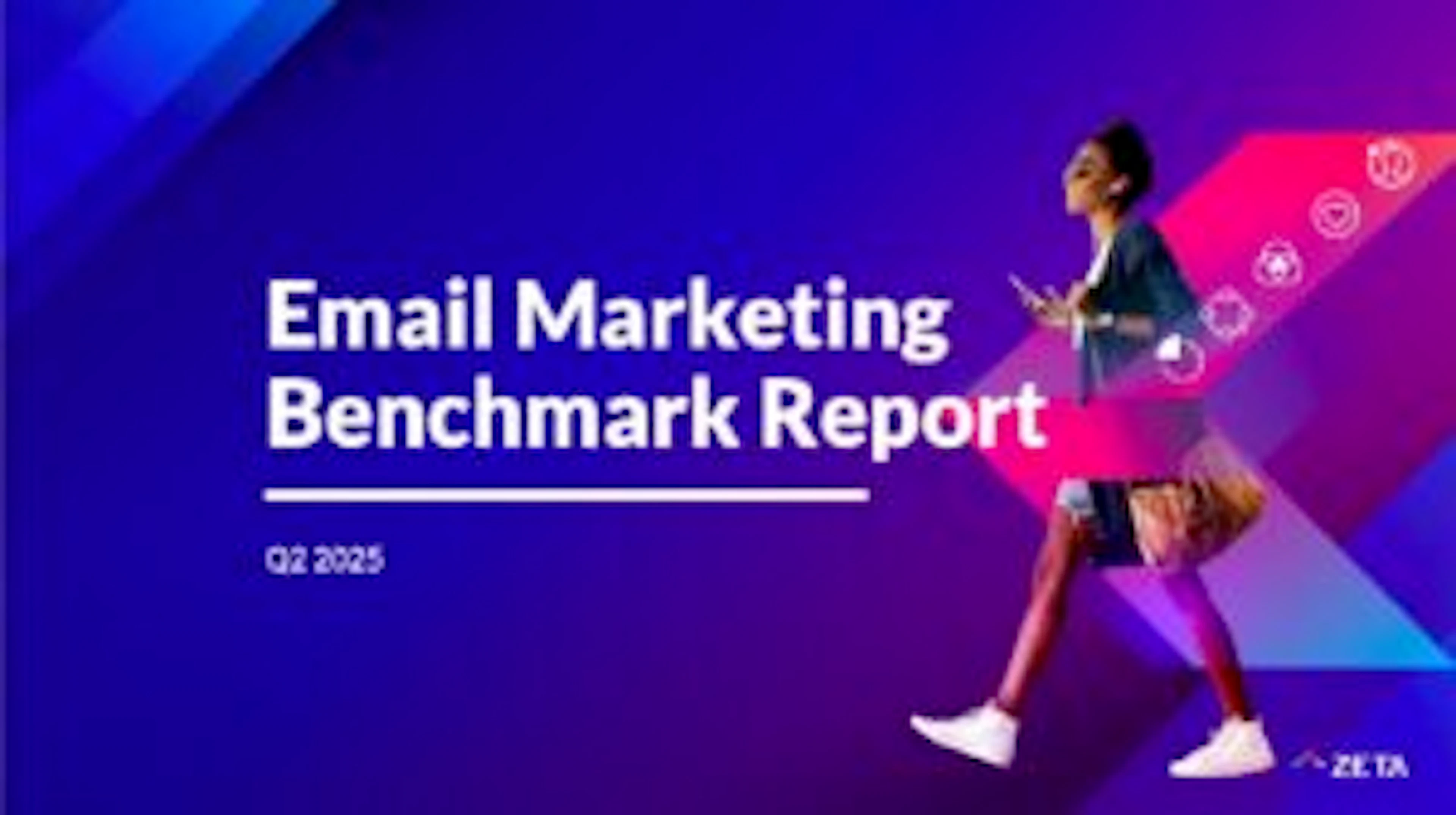 Cover of the Q2 2025 Email Marketing Benchmark Report